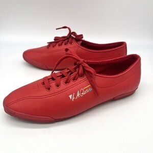 Vintage LA Gear Red Women’s Leather Sneakers Size 8
